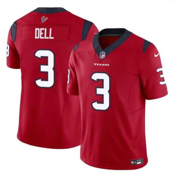 Men & Women & Youth Houston Texans #3 Tank Dell Red 2023 F.U.S.E. Vapor Untouchable Limited Jersey